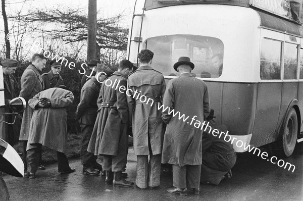 NEAR RED HOUSE NEWBRIDGE BUS PUNCTURE